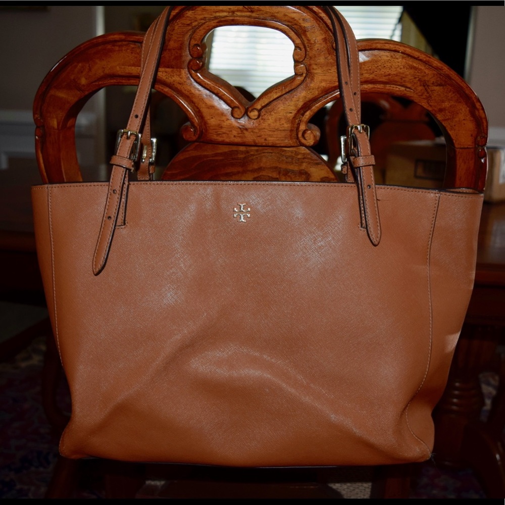 Tory Burch York Buckle Tote Tan